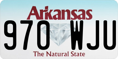 AR license plate 970WJU
