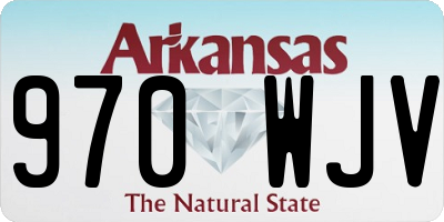 AR license plate 970WJV