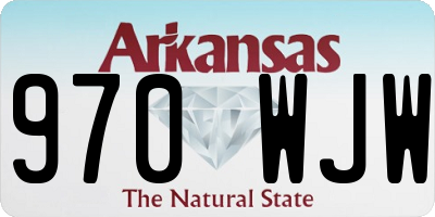 AR license plate 970WJW
