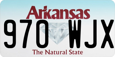 AR license plate 970WJX