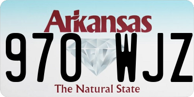 AR license plate 970WJZ