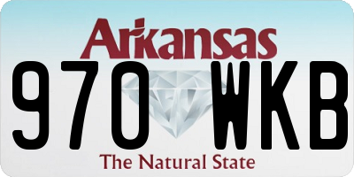 AR license plate 970WKB