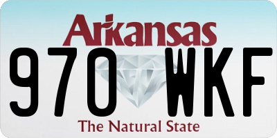 AR license plate 970WKF