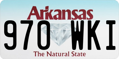 AR license plate 970WKI