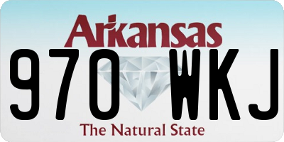 AR license plate 970WKJ