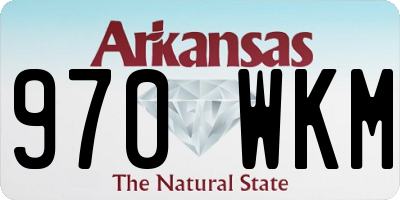 AR license plate 970WKM