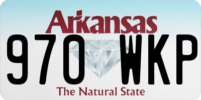 AR license plate 970WKP