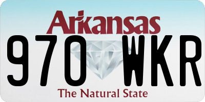 AR license plate 970WKR