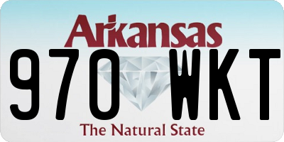 AR license plate 970WKT