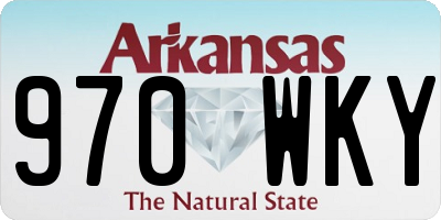 AR license plate 970WKY