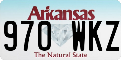 AR license plate 970WKZ