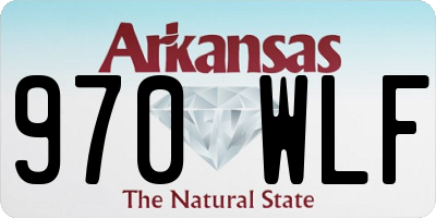 AR license plate 970WLF