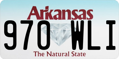 AR license plate 970WLI