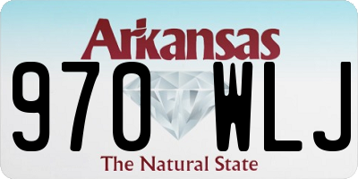 AR license plate 970WLJ