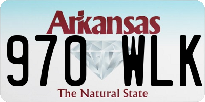 AR license plate 970WLK