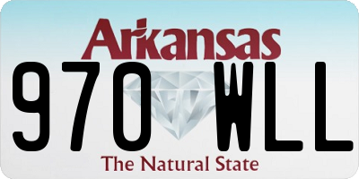 AR license plate 970WLL