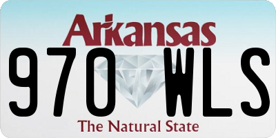 AR license plate 970WLS