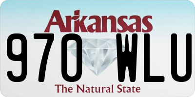 AR license plate 970WLU