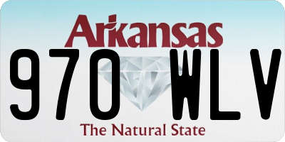 AR license plate 970WLV