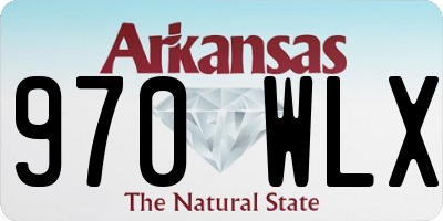 AR license plate 970WLX