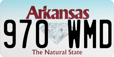 AR license plate 970WMD