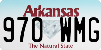 AR license plate 970WMG