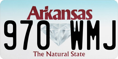 AR license plate 970WMJ