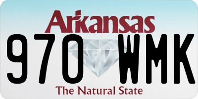 AR license plate 970WMK