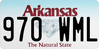 AR license plate 970WML