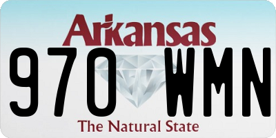 AR license plate 970WMN
