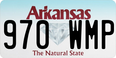 AR license plate 970WMP