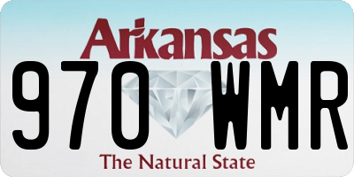 AR license plate 970WMR