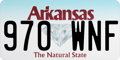 AR license plate 970WNF