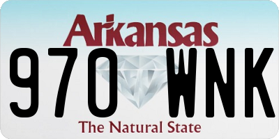 AR license plate 970WNK