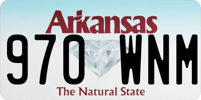 AR license plate 970WNM