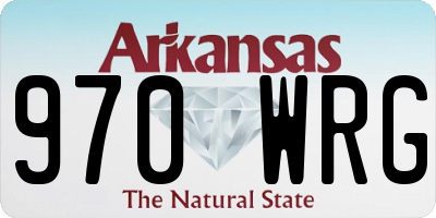 AR license plate 970WRG