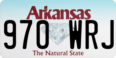 AR license plate 970WRJ