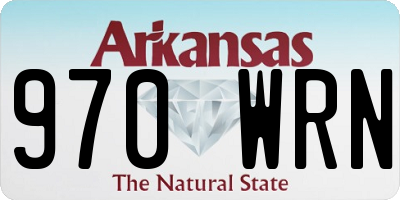 AR license plate 970WRN