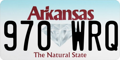 AR license plate 970WRQ