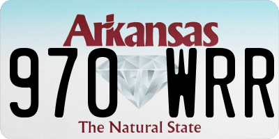 AR license plate 970WRR