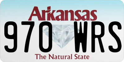 AR license plate 970WRS