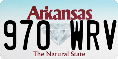 AR license plate 970WRV