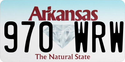 AR license plate 970WRW