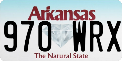 AR license plate 970WRX