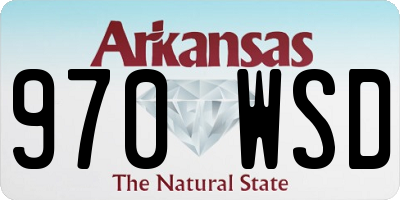 AR license plate 970WSD