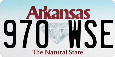 AR license plate 970WSE