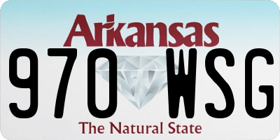 AR license plate 970WSG