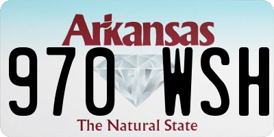 AR license plate 970WSH
