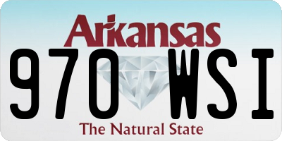 AR license plate 970WSI