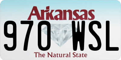 AR license plate 970WSL